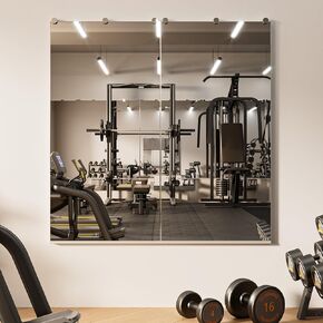 TETOTE Home Gym Mirror 65" x 22", Fitness, Wall Mounted for Garage, Bedroom, Oversized Frameless Mirror in Kuwait