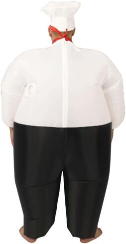 Inflatable chef costume Adults Kitchen Cooking fat suit costume For men women Blow Up Halloween costume in Saudi Arabia
