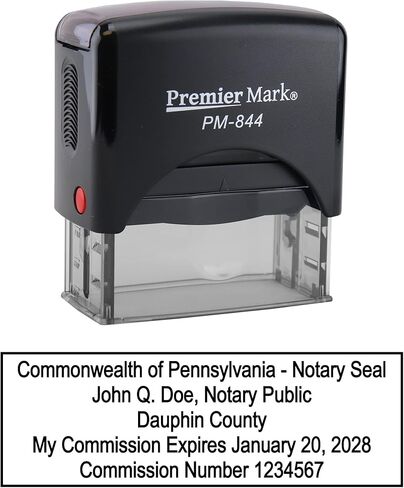 ختم مطاطي ذاتي التحبير لكاتب العدل في بنسلفانيا - يلبي مواصفات الولاية in Kuwait