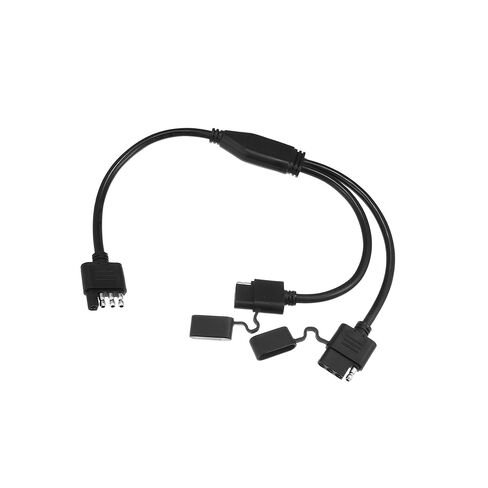 ACROPIX 4 Way Y Splitter Harness Cable for LED Trailer Lights Tailgate Light Bar Trailer Adapter 4 Way Male to Dual Female Trailer Connector Trailer Wire Extension for Van Car Parts in Saudi Arabia