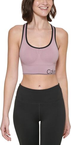 Calvin Klein Performance Womens Medium Impact Racerback Sports Bra Stardust XS in Saudi Arabia