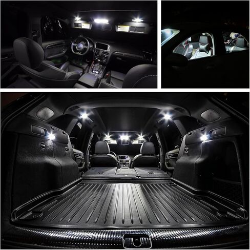 19 قطعة LED مجموعة مصابيح داخلية لسيارة Honda Pilot 2003 2004 2005 2006 2007 2008 خريطة قبة باب صندوق السيارة لوحة ترخيص أضواء فائقة السطوع 6000K مصابيح إضاءة داخلية بيضاء + أداة تثبيت in Saudi Arabia