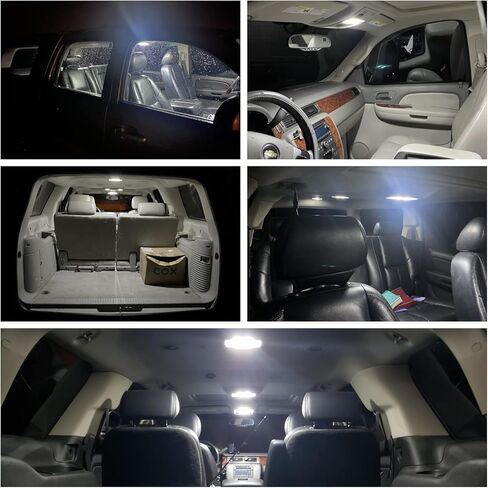 19 قطعة LED مجموعة مصابيح داخلية لسيارة Honda Pilot 2003 2004 2005 2006 2007 2008 خريطة قبة باب صندوق السيارة لوحة ترخيص أضواء فائقة السطوع 6000K مصابيح إضاءة داخلية بيضاء + أداة تثبيت in Saudi Arabia