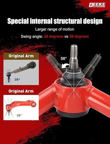 2-4" Lift Front Upper Control Arms for 2004-2023 Nissan Titan.2005-2019 Nissan Armada, Heavy Duty Suspension Arms with Pre-Installed PU Bushings, Red(2PCS) in Kuwait