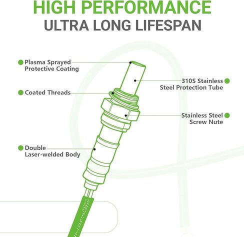 O2 Oxygen Sensor 250-24725 234-4340 Downstream Compatible with Mazda MX-5 Miata L4 2.0L 2006 2007 2008 2009 2010 2011 20122013 2014 2015# 1900-545713 1900545713 350-34593 25024725 2344340 15740 15786 in Kuwait