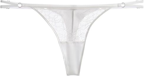 22 Momme 100% Mulberry Silk Thongs for Women, Side Adjustable & Cut-Out Front, Sexy G-String T-back Panties in Kuwait