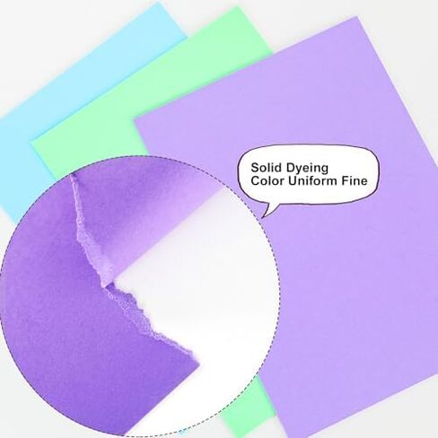 40 Sheets Pastel Colored Cardstock 8.5"x11", 5 Assorted Light Colors 180gsm/65lb Card Stock,Construction Paper for DIY Crafts, Card Making, Scrapbooking, Party Decorations, Kids School Projects in Kuwait