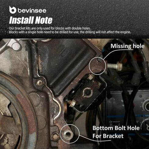 Bevinsee LSX Swap Low Mount Alternator Bracket F Body Compatible with Chevrolet Camaro1998-2002 for LS Truck Vortec Engines F Body Alternators W/Pulley & Rear Brace in Saudi Arabia
