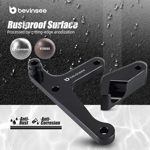 Bevinsee LSX Swap Low Mount Alternator Bracket F Body Compatible with Chevrolet Camaro1998-2002 for LS Truck Vortec Engines F Body Alternators W/Pulley & Rear Brace in Saudi Arabia