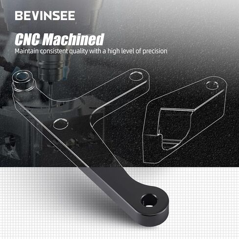 Bevinsee LSX Swap Low Mount Alternator Bracket F Body Compatible with Chevrolet Camaro1998-2002 for LS Truck Vortec Engines F Body Alternators W/Pulley & Rear Brace in Saudi Arabia