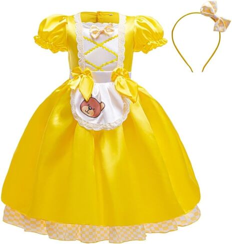 Dressy Daisy Goldilocks and the Three Bear Costume Children Storybook Character Outfit Fairy Tale Princess Dress Toddler Girl in Saudi Arabia