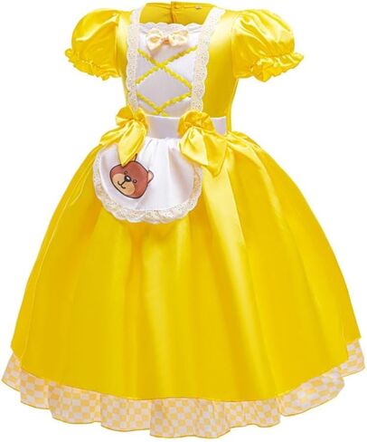 Dressy Daisy Goldilocks and the Three Bear Costume Children Storybook Character Outfit Fairy Tale Princess Dress Toddler Girl in Saudi Arabia