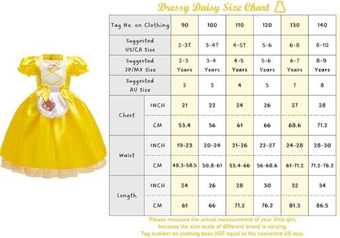 Dressy Daisy Goldilocks and the Three Bear Costume Children Storybook Character Outfit Fairy Tale Princess Dress Toddler Girl in Saudi Arabia