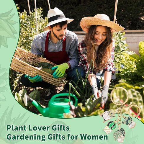 Funny Plant Keychain Plant Lover Gifts for Women Succulent Potted Cactus Charms Keychain for Purses Plants Lady Gifts Cute Green Plants Key Chain Bag Charms Cool Car Keychains Gardening Gift in Saudi Arabia