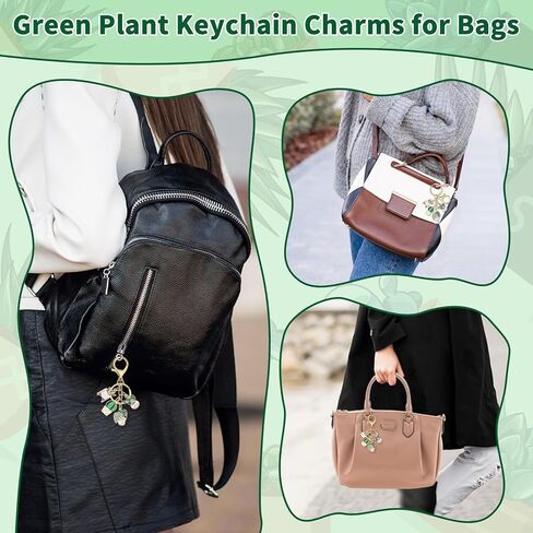 Funny Plant Keychain Plant Lover Gifts for Women Succulent Potted Cactus Charms Keychain for Purses Plants Lady Gifts Cute Green Plants Key Chain Bag Charms Cool Car Keychains Gardening Gift in Saudi Arabia