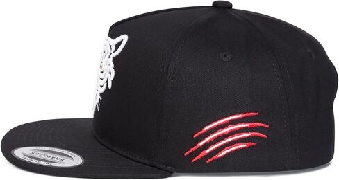 Flat Brim Trucker Cap, Adjustable Snapback Hat for Men Women, Baseball Cap Dad Gift with Tiger Embroidery, White in Saudi Arabia
