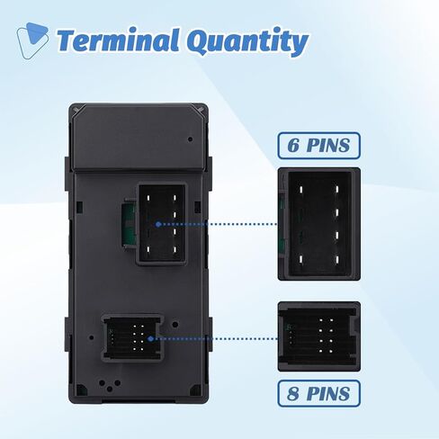 Driver Side Power Window Switch & 3 Pcs Passenger Window Switches, Compatible with 2007-2013 Chevy Silverado/GMC Sierra 1500 2500HD 3500HD/2009-16 Chevrolet Traverse/2010-13 Yukon/2008-11 HHR in Saudi Arabia