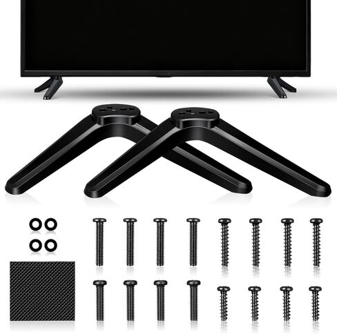 IMIKEYA 2 Pcs Tv Base Bracket Tv Holder Mounts 55 Inch Tv Replacement Legs Table Top Tv Stand Base Universal Tv Stand Tv Stand Decor Tv Brackets Represent Plastic Fall to The Ground in Saudi Arabia