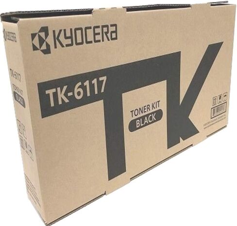 Kyocera 1T02P10US0 Model TK-6117 Black Toner Cartridge For use with Kyocera ECOSYS M4125idn and M4132idn A3 Black & White Multifunctional Systems, Up to 15000 Pages Yield at 5% Average Coverage in Saudi Arabia