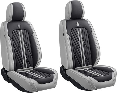 Custom Fit Breathable Water-Proof PU Leather Car Seat Cover for Ford Mustang 2000-2023 2024 2025 2026 Interior Seat Covers Airbag Compatible (Full Set 5 Seats,Blue Grey) in Saudi Arabia