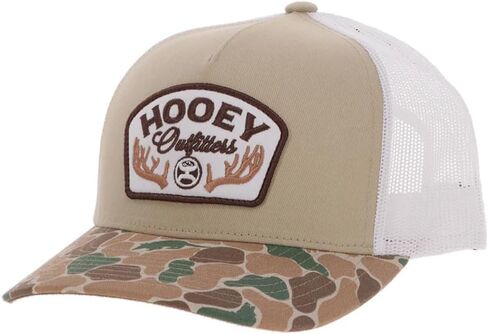 قبعة HOOEY Outfitters Critter Camo Snapback - قبعة سائق الشاحنة الشبكية الخلفية للرجال، قبعة الصيد وصيد الأسماك، قبعة بيسبول مموهة على شكل بطة in Saudi Arabia