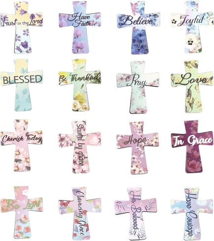 16 قطعة من الإشارات المرجعية المغناطيسية، آيات يسوع الدينية للكتاب المقدس المسيحي، علامات مرجعية للصفحات المغناطيسية، علامات كتاب مغناطيسية للنساء الطالبات، هدايا دراسة الكتاب المقدس في الكنيسة (نمط الأزهار) in Kuwait