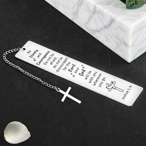 Bible Bookmark, Christian Religious Bookmarks for Book Lovers Women Men Adults Teen Girls Boys, Inspirational Gifts for Baptism First Communion Graduation Birthday Christmas Easter Readers Coworkers in Saudi Arabia
