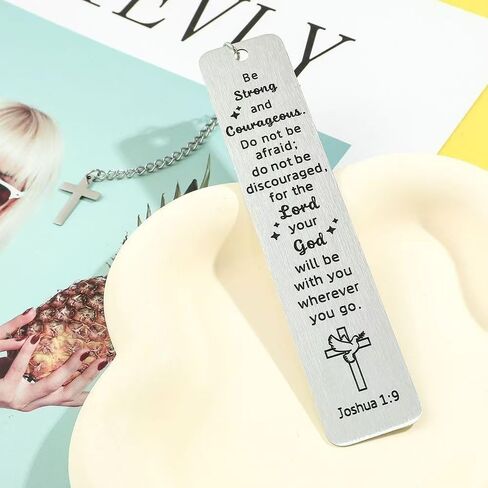 Bible Bookmark, Christian Religious Bookmarks for Book Lovers Women Men Adults Teen Girls Boys, Inspirational Gifts for Baptism First Communion Graduation Birthday Christmas Easter Readers Coworkers in Saudi Arabia