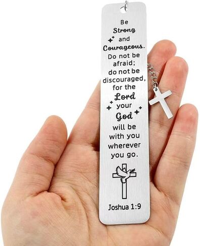 Bible Bookmark, Christian Religious Bookmarks for Book Lovers Women Men Adults Teen Girls Boys, Inspirational Gifts for Baptism First Communion Graduation Birthday Christmas Easter Readers Coworkers in Saudi Arabia