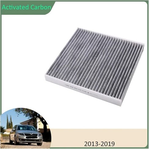 Air Conditioning Filter Compatible with Skoda Octavia Typ 5E MK3 Scout 2013 2014 2015 2016 2017 2018 2019 5Q0819653 Activated Carbon Parts in Kuwait