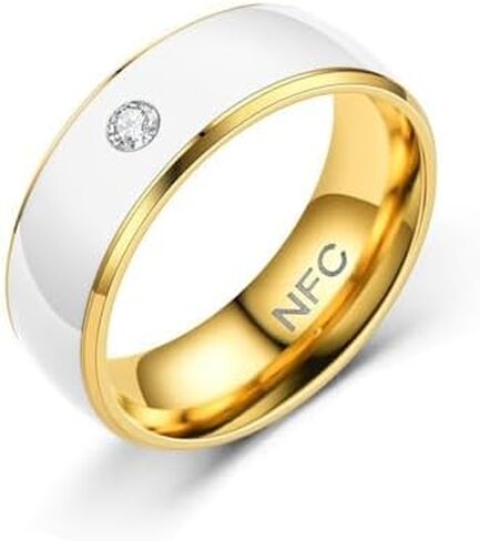Smart Stainless Steel NFC-Finger Ring for Mobile Phone - Men Creative Wearable Contactless Technology with App Control in Saudi Arabia