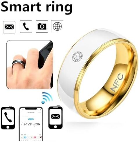Smart Stainless Steel NFC-Finger Ring for Mobile Phone - Men Creative Wearable Contactless Technology with App Control in Saudi Arabia