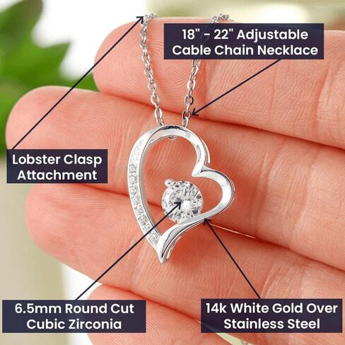 To My Beautiful Soulmate Necklace for Women – Romantic Necklace for Wife from Husband or Girlfriend from Boyfriend – Soulmate Jewelry Gift for Birthday, Anniversary, Christmas with Gift Box in Saudi Arabia