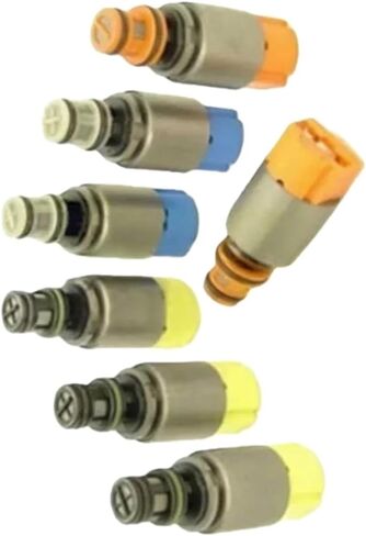 7PCS Automatic Transmission Shift Solenoid Valve Kit Compatible With BMW 323i 1068298047 1068298046 6HP19 6HP26 6HP21 6HP28 6HP34 in Kuwait