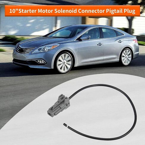 3-Pack Starter Motor Solenoid Connector Pigtail Plug Harness - Compatible with Hyundai Sonata, Elantra, Santa Fe, Tucson & Kia Sorento, Sportage, Optima, Forte in Kuwait