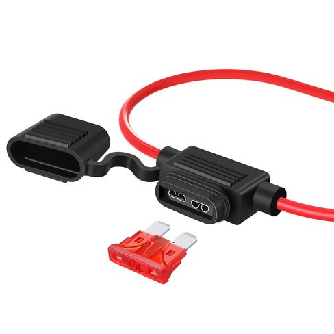 16 AWG Inline Fuse Holder ATC/ATO, SIM&NAT 10 Packs Automotive Blade Fuse Holder with 20PCS Standard Car Fuses, 10A 15A Automotive Replacement Fuses in Kuwait