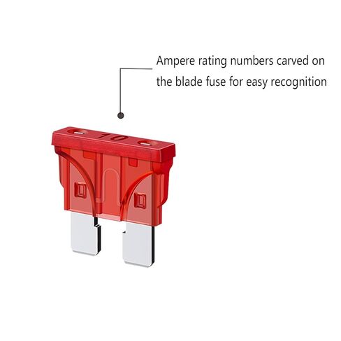16 AWG Inline Fuse Holder ATC/ATO, SIM&NAT 10 Packs Automotive Blade Fuse Holder with 20PCS Standard Car Fuses, 10A 15A Automotive Replacement Fuses in Kuwait
