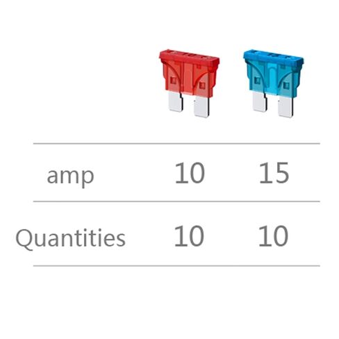 16 AWG Inline Fuse Holder ATC/ATO, SIM&NAT 10 Packs Automotive Blade Fuse Holder with 20PCS Standard Car Fuses, 10A 15A Automotive Replacement Fuses in Kuwait