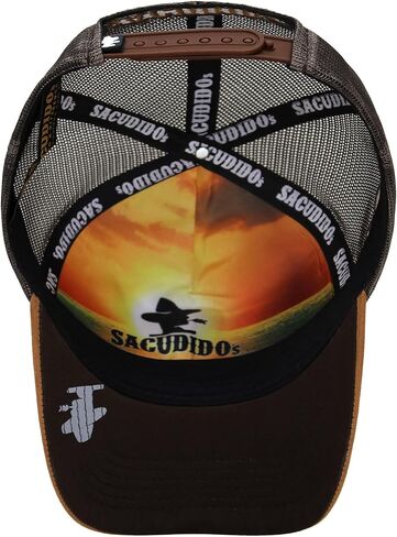 Sacudido's Cap | Alphabet Brown | Changes Color In The Heat | Trucker Cap Adjustable For Men Women (US, Alpha, One Size, Ocre - C) in Kuwait