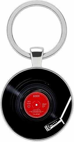 Unique Music Record Pendant Necklace - Avant-Garde Fashion Accessory, Eye-Catching Design for Men and Women - Birthday, Christmas Gift or Personalized Jewelry in Saudi Arabia