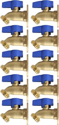 1/2" Female Threaded Hose Bibb with Nail Flange, 1/2" FNPT x 3/4" Male GHT Outlet 5-2-4 (1) in Saudi Arabia