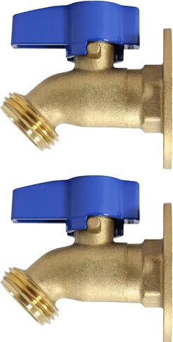 1/2" Female Threaded Hose Bibb with Nail Flange, 1/2" FNPT x 3/4" Male GHT Outlet 5-2-4 (1) in Saudi Arabia