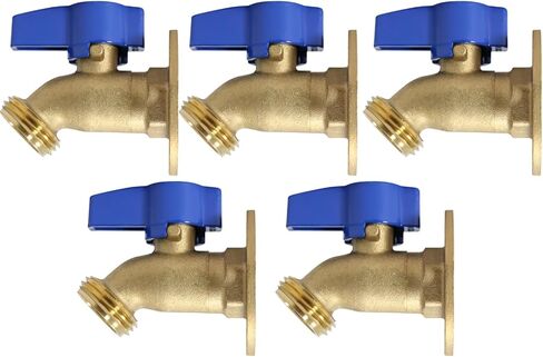 1/2" Female Threaded Hose Bibb with Nail Flange, 1/2" FNPT x 3/4" Male GHT Outlet 5-2-4 (1) in Saudi Arabia