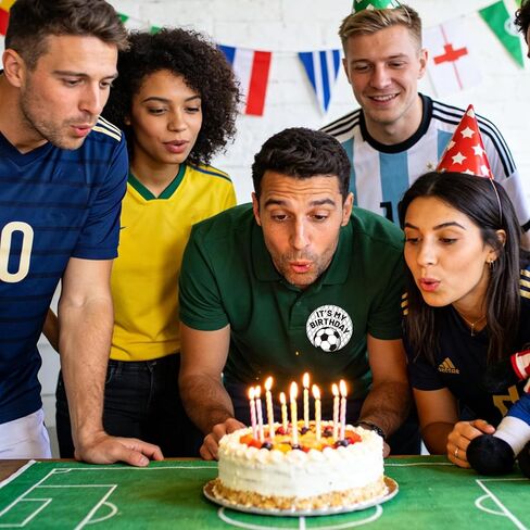 Soccer Its My Birthday Pin, 5.8cm/2.3in Football Theme Happy Birthday Button Badge for Men Women Kids Adults Celebration Party Decoration & Gift in Saudi Arabia