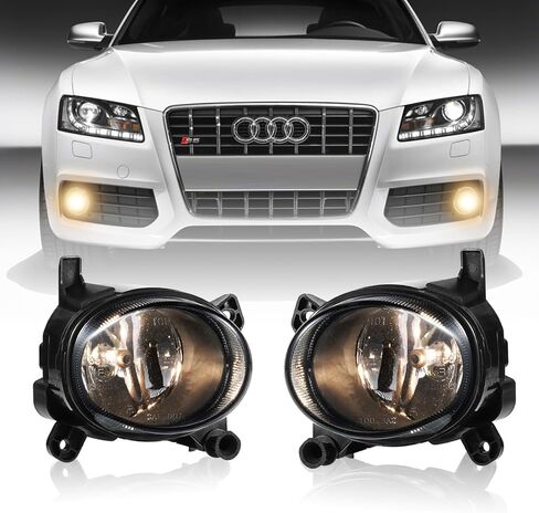 مصابيح الضباب SAE J583 لسيارة Audi A4/A5/A6/Q3/S5/S6 & VW CC 2008-2018 - مصابيح ضباب بديلة مباشرة مع تركيب OE (شفاف) in Kuwait