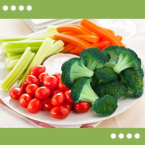 Giegxin 15 Pcs Fake Broccoli Slice Fake Artificial Vegetables Broccolis Simulation Plastic Lifelike Realistic Food for House Party Pub Restaurant Ornament Kitchen Store Decoration Food Model Prop in Saudi Arabia