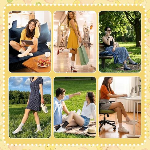 6 Pairs Women's Ruffle Socks Cute sheer Friily Breathable Cotton Sock Cool Lace Elegant Socks Over Ankle in Saudi Arabia