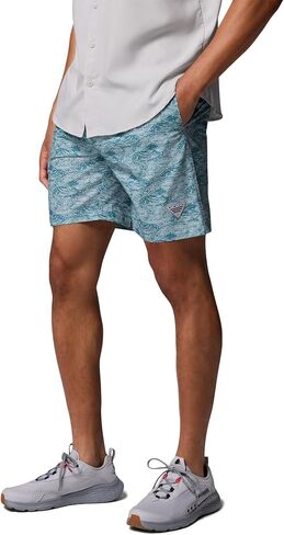 Columbia Mens PFG Rambler Printed Water Short, Crushed Blue Pez Gallo, XX-Large x 6 in Saudi Arabia