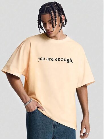 Dear Person Behind Me Shirt, You are Enough Oversized Shirts for Men Shirt, Inspirational Positive Tees Vintage Graphic Tops in Kuwait
