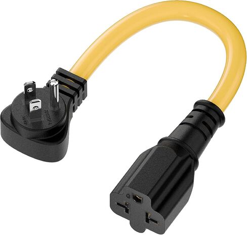[4-in-1] 15 Amp Household AC Plug to 20 Amp T Blade Adapter Cable,Nema5-15P to 5-15R,5-15P to 5-20R,5-15P to 6-15R,5-15P to 6-20R, 4 in 1 AC Adapter, in Kuwait